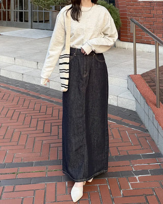 Striped knit bag