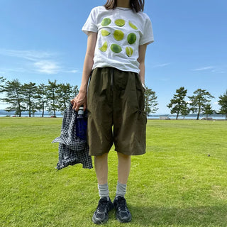 Lime print T-shirt