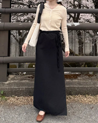 Layered strap wrap skirt
