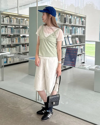 Studded Bermuda shorts