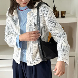 Eyelet Shoulder Bag