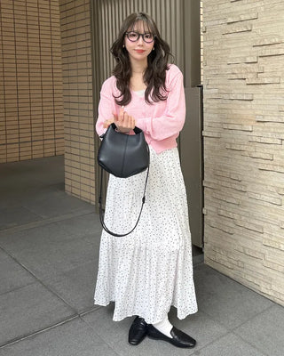 See-through V-neck cardigan