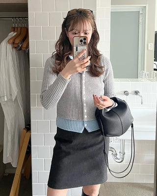 Ribbed Cardigan