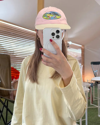 Embroidered Point Ball Cap