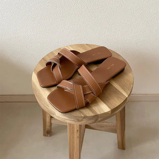 Twist mule sandals