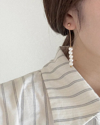 Pearl drop earrings