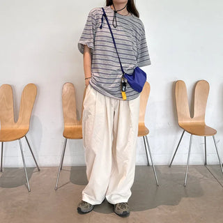 (Unisex) Cotton Wide Pants