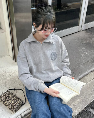 1990 Logo Half Sweatshirt