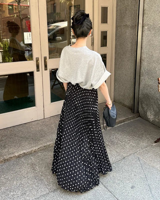 Girl print oversized short-sleeved t-shirt