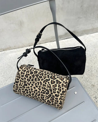 Suede mini handbag