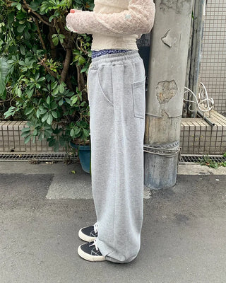 Sweatpants with Layered Point Pants