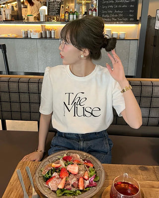 Muse Lettering Short-Sleeve T-Shirt
