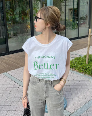 Better Lettering Sleeveless T-Shirt