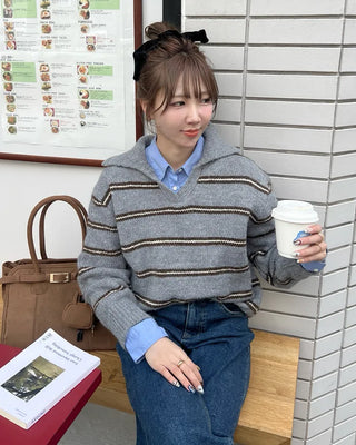 Colored striped knit