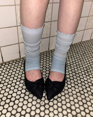 See-through high-leg warmer
