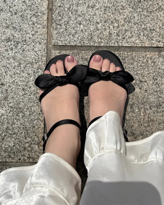 Ribbon detail sandals