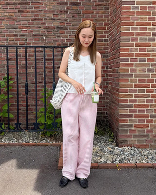 Double Stripe Summer Easy Pants