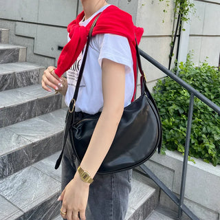Half-moon shoulder bag
