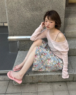Square summer beach sandals