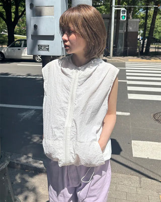 Nylon parka vest