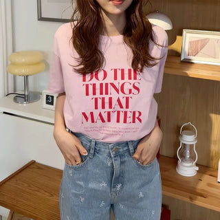 Lettering Basic T-Shirt