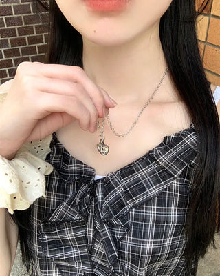Heart Cross Chain Necklace