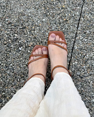 Square strap sandals