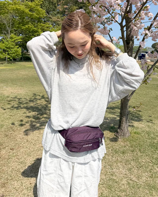 Oversized Long Sleeve Waffle T-Shirt
