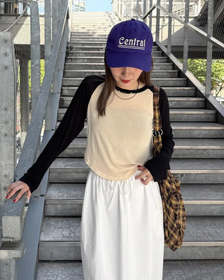 Simple raglan sleeve T-shirt