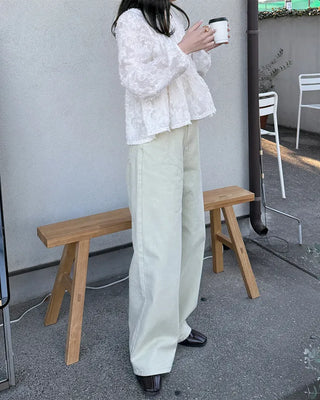 Basic wide-leg pants