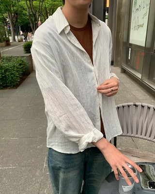 Linen striped shirt