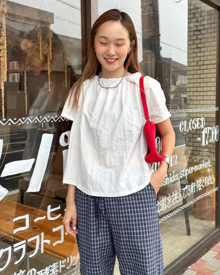 String Two-Way Nylon Blouse