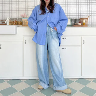 Basic blue color shirt