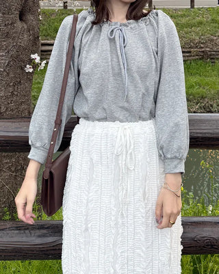 Ribbon String Sweatshirt