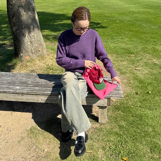 Wool round knit