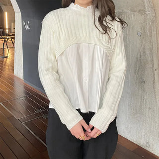 Cropped Rib Knit