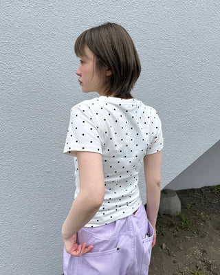Polka Dot Short Sleeve T-Shirt