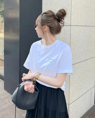 Back Venue Lettering Short-Sleeve T-Shirt