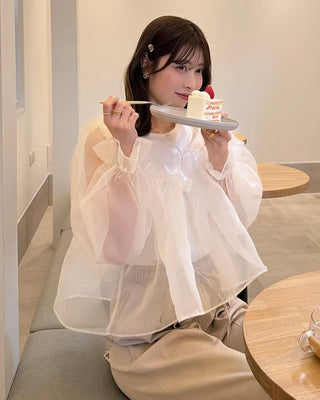 Organza Volume Blouse
