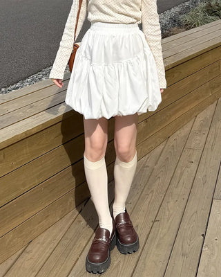 Pumpkin balloon fitted mini skirt