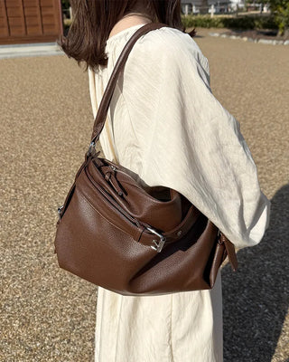 Belt Point Square Shoulder Bag