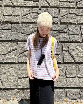 Casual striped short-sleeved T-shirt