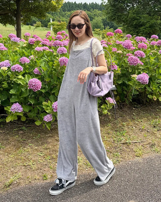 Pile Camisole Jumpsuit