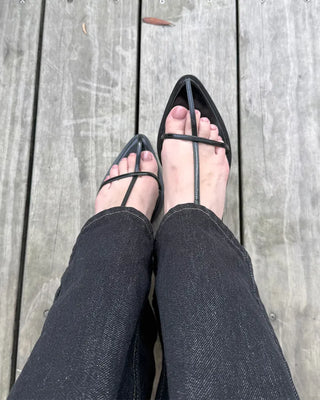 Strappy pointed-toe sandals