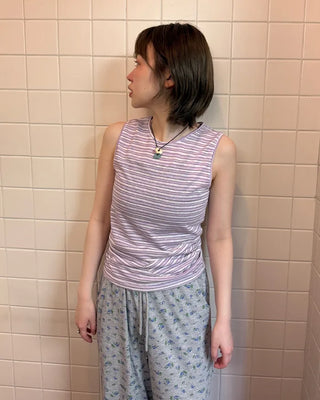 Border Heart Pocket Sleeveless