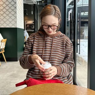 Striped Hoodie Knit
