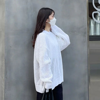 we mesh warmer round knit