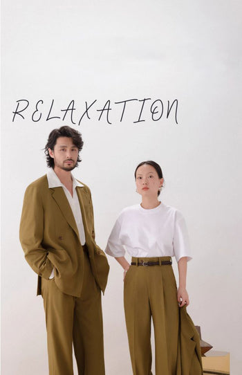 [CULTUM] Washable Relaxed Bamboo Trousers