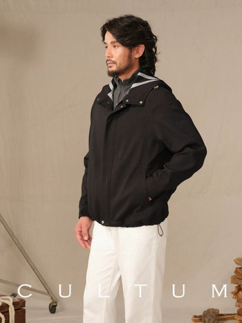 [CULTUM] Water-resistant Waffle Hooded Jacket