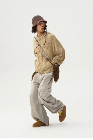 [Monterest] Textured Cotton Blend Hooded Zip-Up